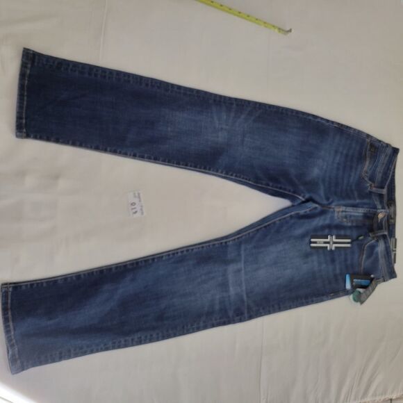 $119 NEW LIVERPOOL Kingston Modern Straight Leg INDIGO Cool Max Jeans 32 NWT - Picture 8 of 11